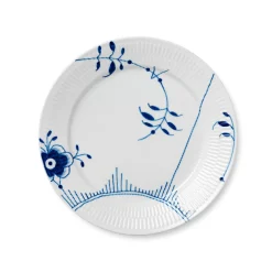 Royal Copenhagen Blå Mega Riflet Tallerken 27cm