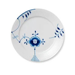 Royal Copenhagen Blå Mega Riflet Tallerken 27cm Nr.6
