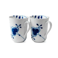Royal Copenhagen Blå Mega Riflet Krus 33 cl 2pk