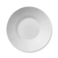 Royal Copenhagen Hvit Elements Tallerken 25cm Dyp