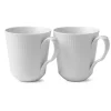 ROYAL COPENHAGEN HVIT RIFLET KRUS 2PK 37CL