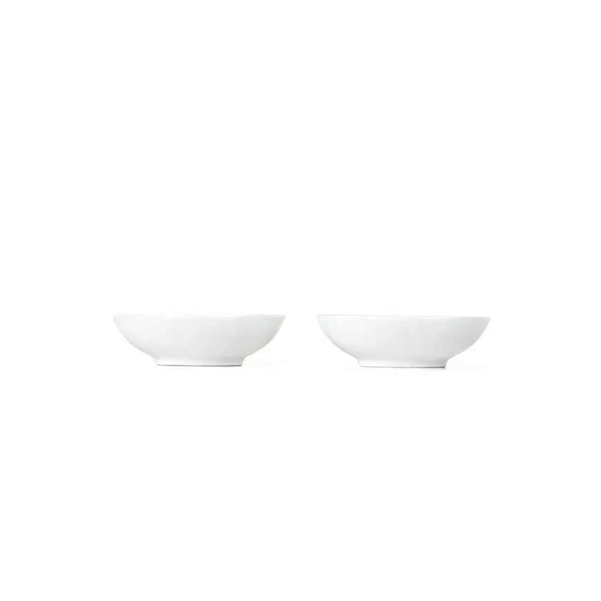 Royal Copenhagen Hvit Riflet Dip Skåler 9cl 2pk