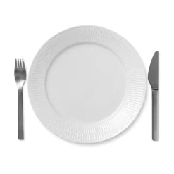 Royal Copenhagen Hvit Riflet Tallerken 27cm