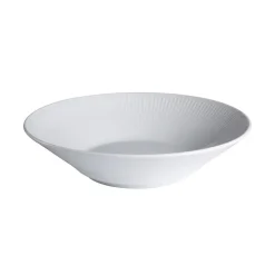 Royal Copenhagen Hvit Riflet Dyptallerken 24cm