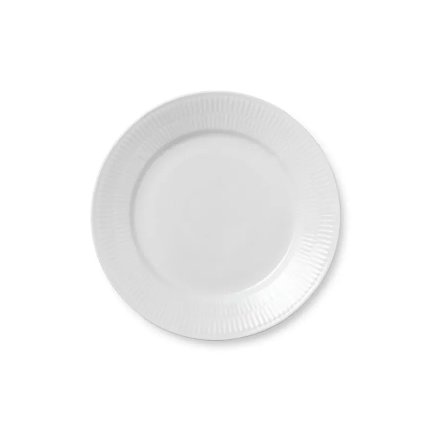 Royal Copenhagen Hvit Riflet Asjett 22cm