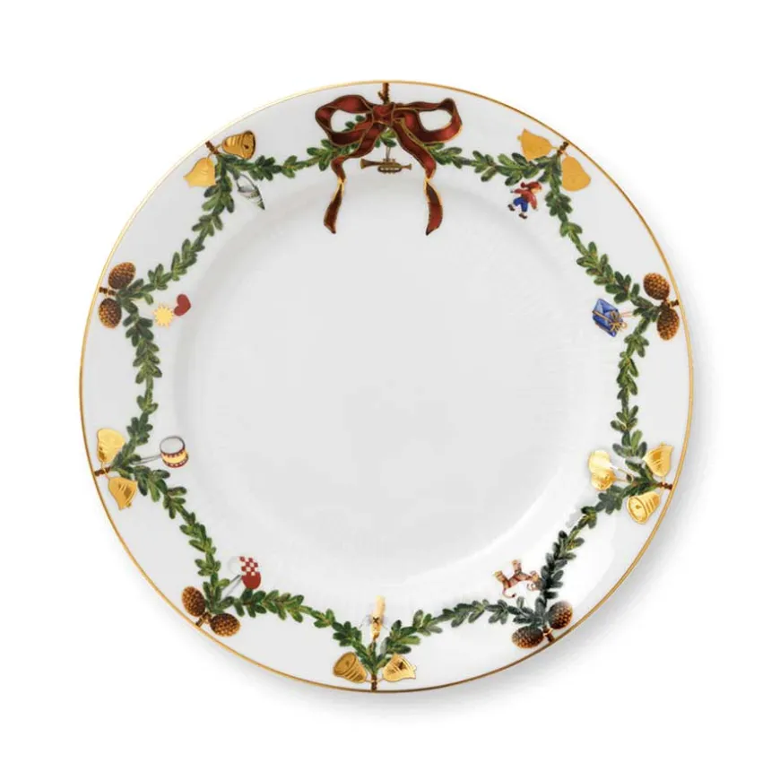 Royal Copenhagen Stjerne Riflet Jul Tallerken 22cm