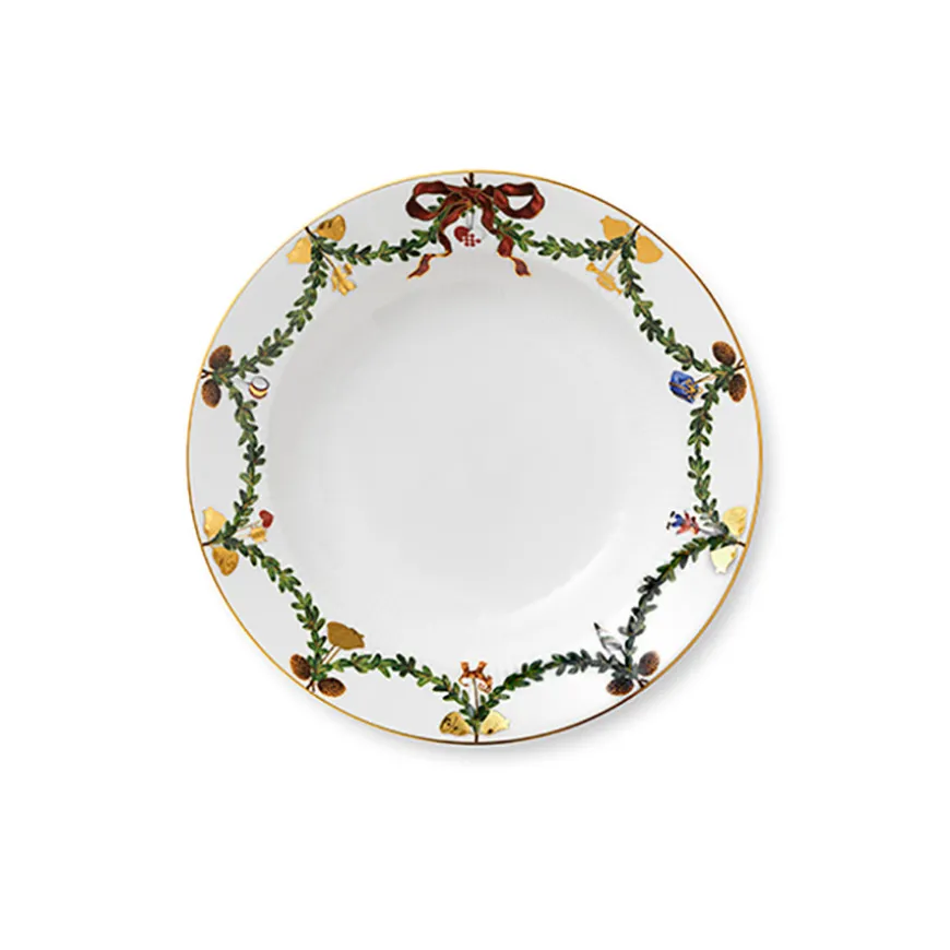 Royal Copenhagen Stjerne Riflet Jul Dyp Tallerken 24cm