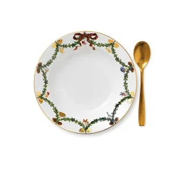 Royal Copenhagen Stjerne Riflet Jul Dyp Tallerken 24cm