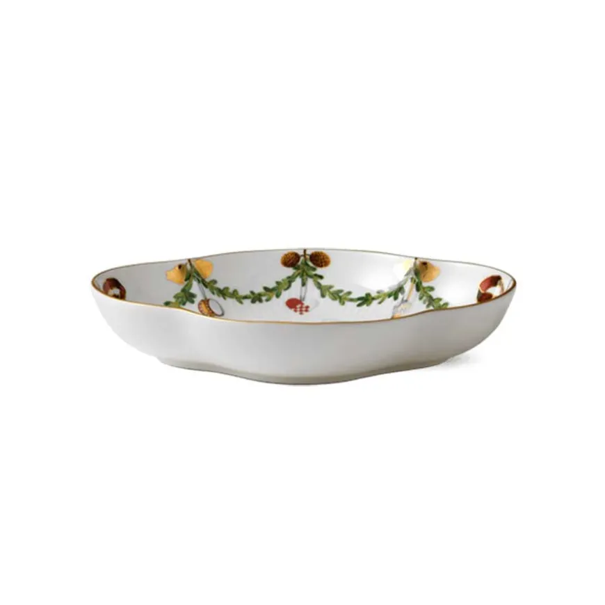 Royal Copenhagen Stjerneriflet Jul Serveringsfat 22cm