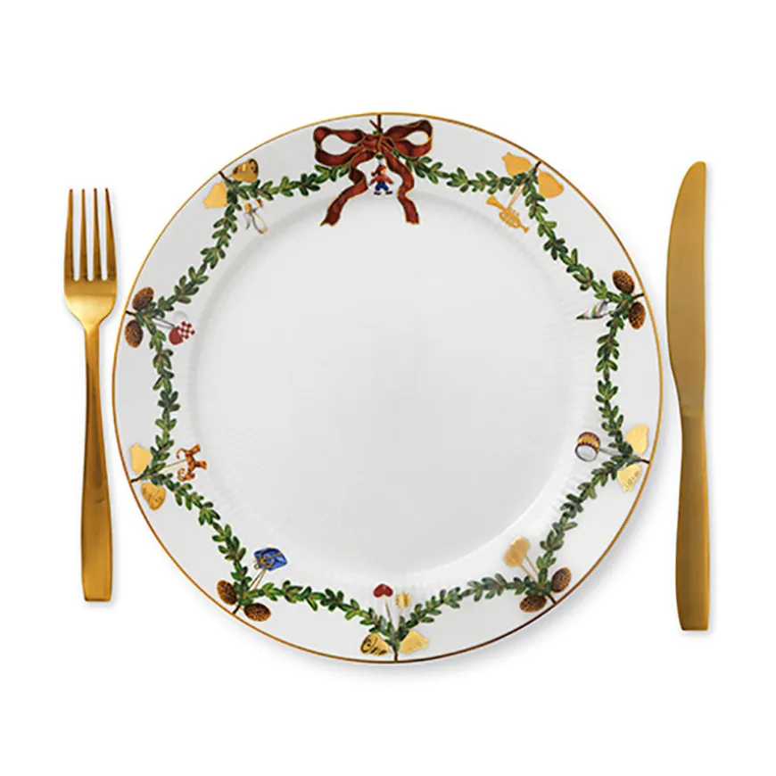 Royal Copenhagen Stjerneriflet Jul Tallerken 27cm