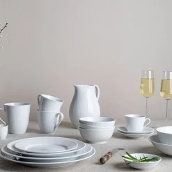 Rörstrand Swedish Grace Snø Underskål Til Kaffekopp Hvit