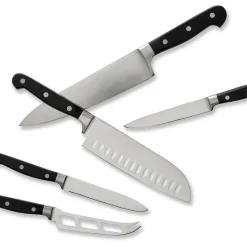 Sabatier 2 Lions Lion Knivsett 5 Deler Stål/Sort m/Gaveeske
