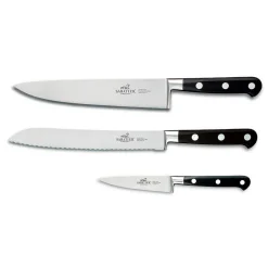 Sabatier Licorne Knivsett 3 Kniver Stål/Svart