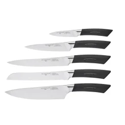 Scanpan Sax Knivblokk Med Knivsliper & Knivsett 5 Deler