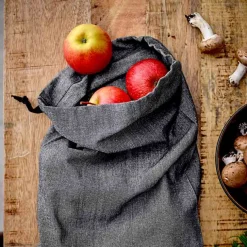 Södahl Chambray Organic Brødpose 44cm Sort