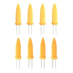 Seasons BBQ Maisholder Rustfritt Stål m/Plasthåndtak 8pk