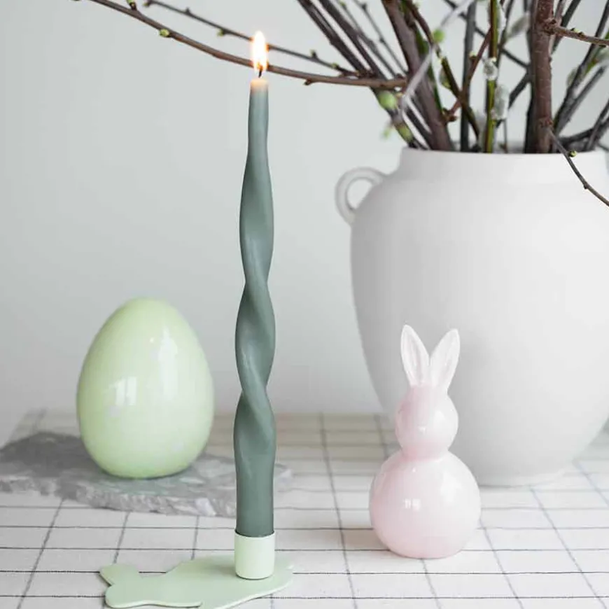 Seasons Easter Collection Egg m/Blomster 12,5cm Grønn