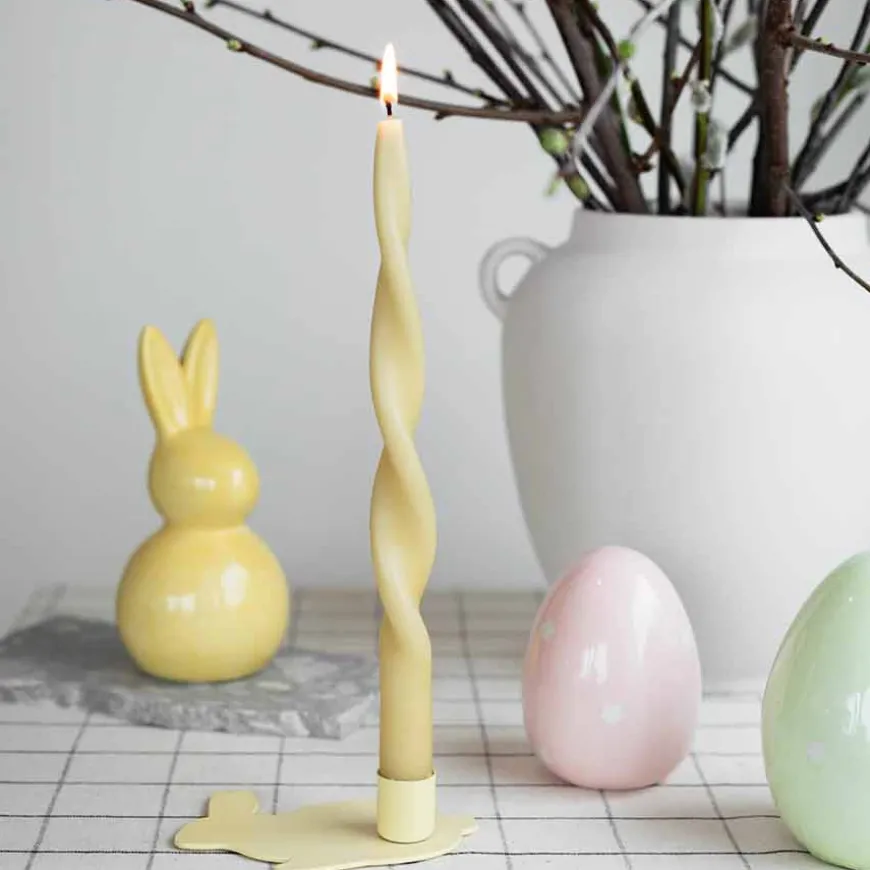 Seasons Easter Collection Lysestake Hare 12,5cm Gul