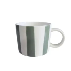 Seasons Fall Collection Krus 28cl Stående Striper Grønn