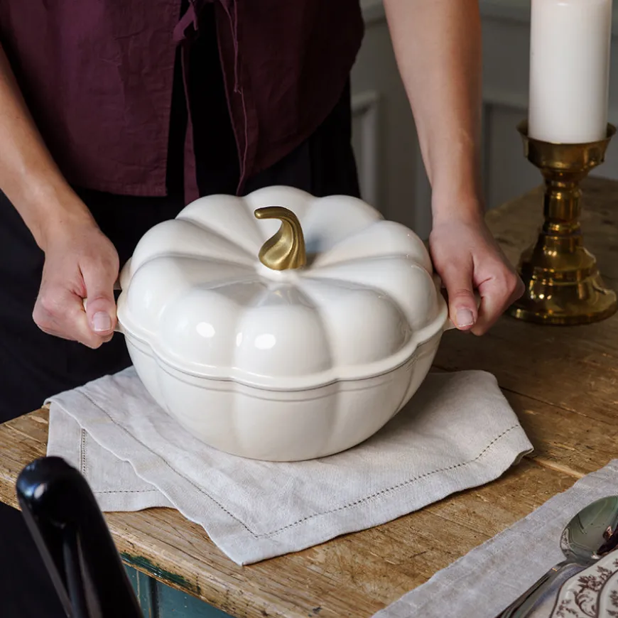 Seasons Fall Collection Støpejernsgryte 3L Gresskar Krem