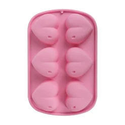 Seasons Love Collection Bakeform Hjerter Silikon 25,5x17x3cm Rosa
