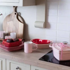 Seasons Love Collection Hjerteformet Tallerken 25cm Rosa
