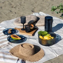 Seasons Summer Collection Tallerken m/Riller 25cm Marine
