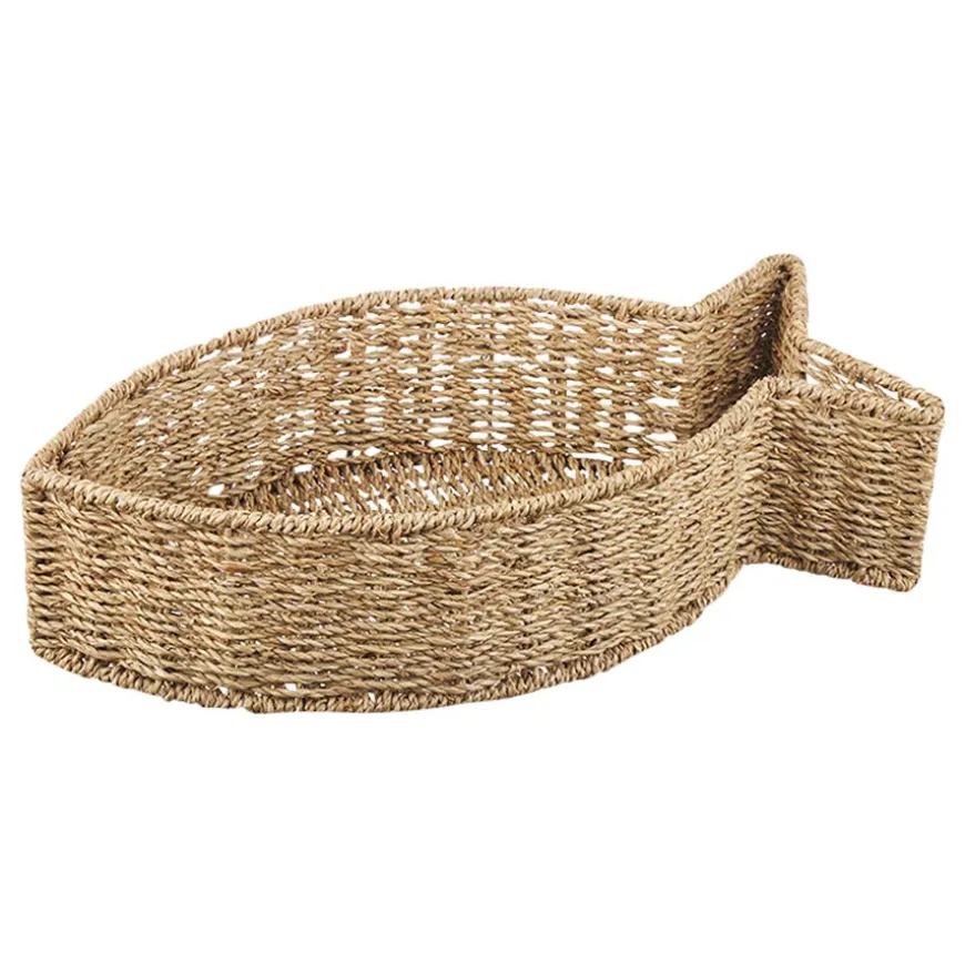 Seasons Summer Collection Kurv Fisk Bambus 44cm