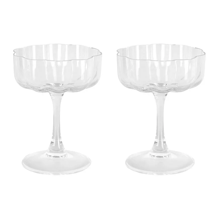 Seasons Summer Collection Champagneskåler Blomst 25cl 2pk