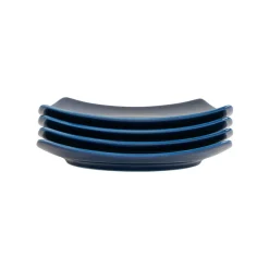 Sense Cobalt Tallerken Firkant 21cm 4pk