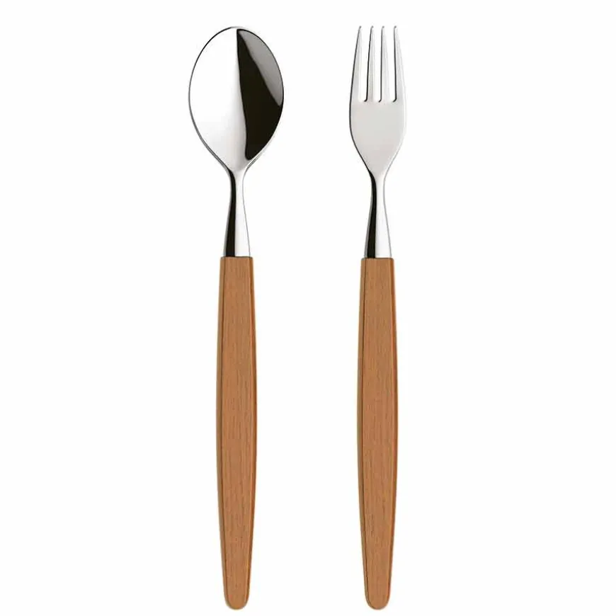 Skaugum Bestikk Teak Serveringssett