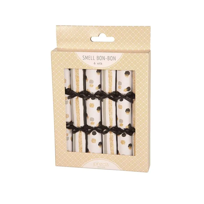 Smell Bon-Bon Sort & Gull m/Glitter 6stk