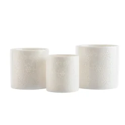 Snøfnugg Lyslykter 3pk 8, 10, 12cm