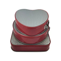 Springform Sett Rød 3pk 24cm / 26cm / 27cm