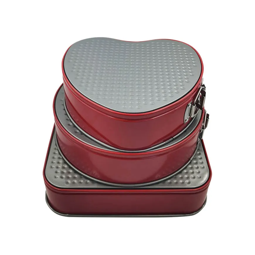 Springform Sett Rød 3pk 24cm / 26cm / 27cm