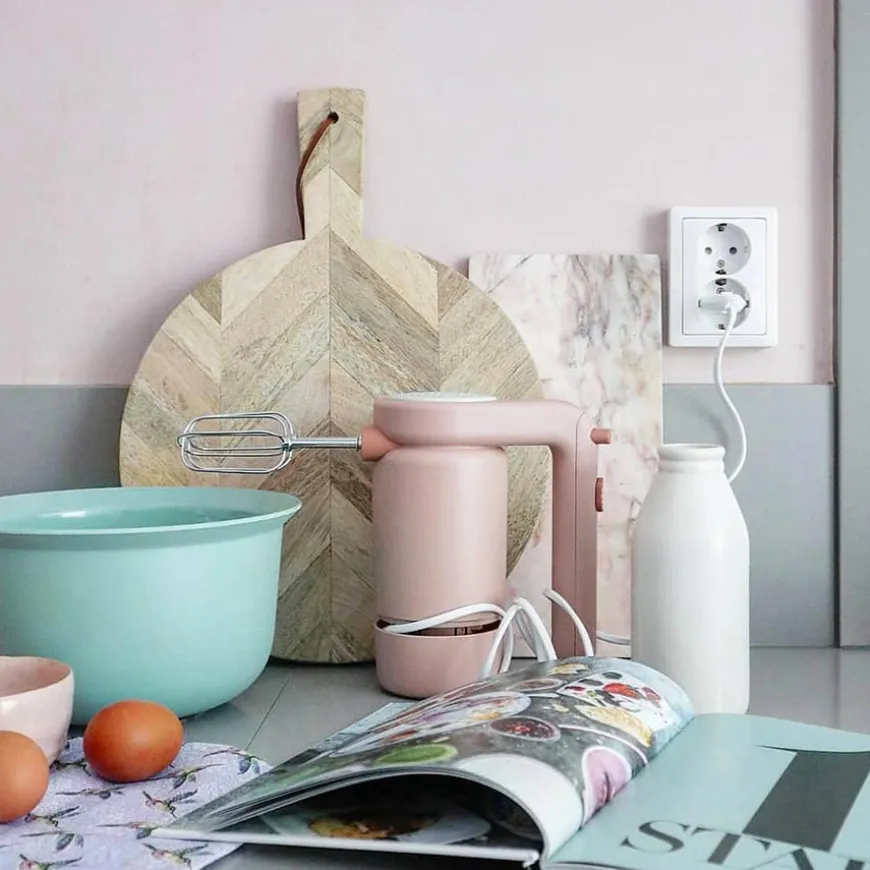 Stelton Rig Tig Foodie Håndmikser Light Rose