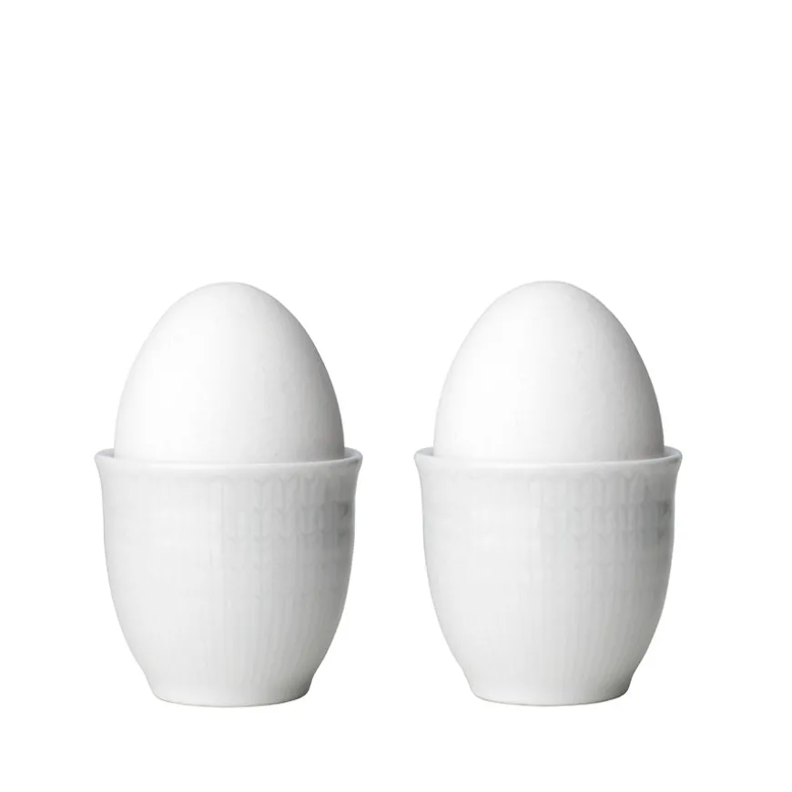 Swedish Grace Eggeglass 4cl Snø/Hvit 2pk